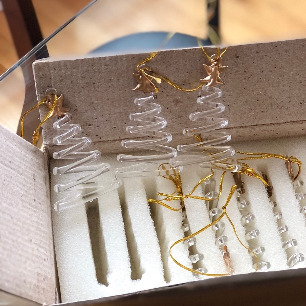 12 glass tree ornaments